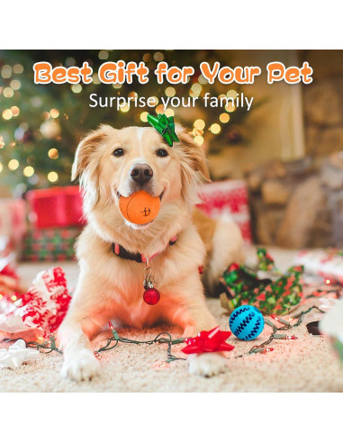 Juguetes Interactivos para Perros HIPPIH - 2 Pelotas de Golosinas