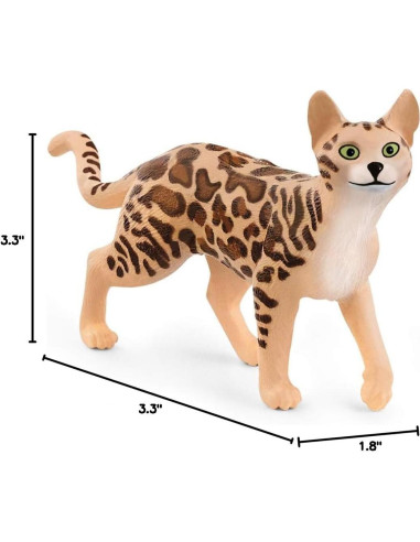 Gato Bengalí Schleich - Juguete Realista para Niños 3+