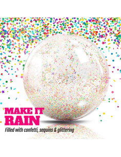 Pelotas Inflables Novelty Place con Purpurina - 2 Pcs 2