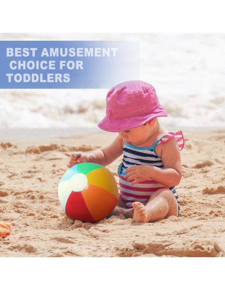 Bolas de Playa Inflables Novelty Place - Paquete de 12, 22 cm