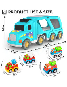 Camión de Juguete Veslier 5 en 1 con Luz y Sonido 2
