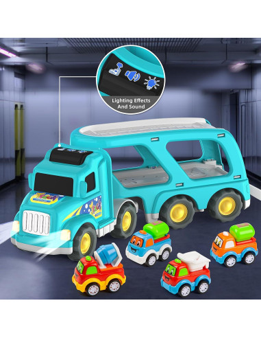 Camión de Juguete Veslier 5 en 1 con Luz y Sonido