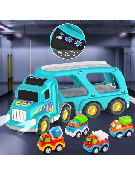 Camión de Juguete Veslier 5 en 1 con Luz y Sonido Camión de Juguete Veslier 5 en 1 con Luz y Sonido