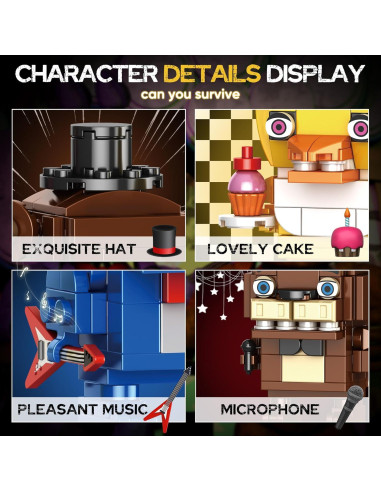 Bloques de Construcción QEINIE Five Nights Security Breach 5 Figuras