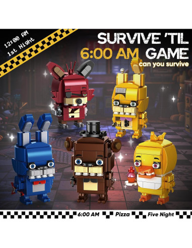 Bloques de Construcción QEINIE Five Nights Security Breach 5 Figuras