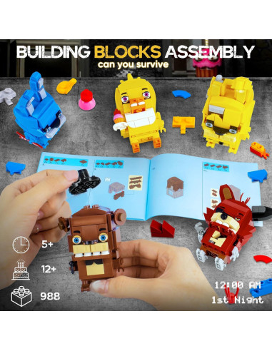 Bloques de Construcción QEINIE Five Nights Security Breach 5 Figuras