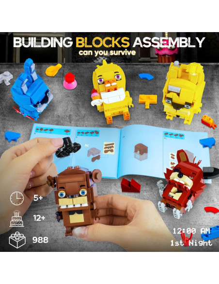 Bloques de Construcción QEINIE Five Nights Security Breach 5 Figuras