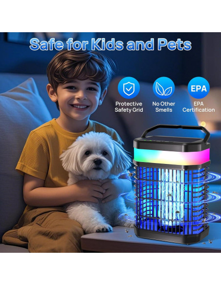 Zapper de Insectos Fluencara 2025 Recargable 5000mAh LED