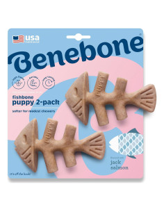 Juguete masticable para perro Benebone Puppy Fishbone