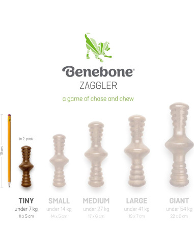 Benebone Cachorro 2-Pack Maplestick/Zaggler Juguetes Masticables