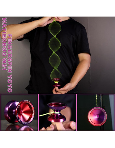 Yoyo WATIEOBOO R8 Profesional con 10 Cuerdas y Estuche