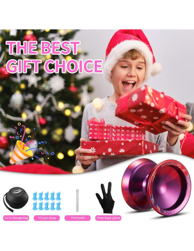 Yoyo WATIEOBOO R8 Profesional con 10 Cuerdas y Estuche