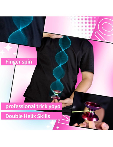 Yoyo WATIEOBOO R8 Profesional con 10 Cuerdas y Estuche