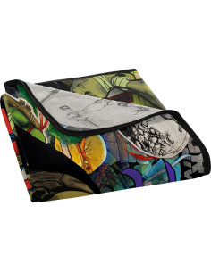 Manta Micro Raschel Tortugas Ninja Dashing Donnie 116x152 cm 2