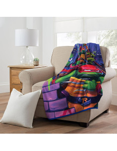 Manta Micro Raschel Tortugas Ninja Northwest 116x152 cm 2