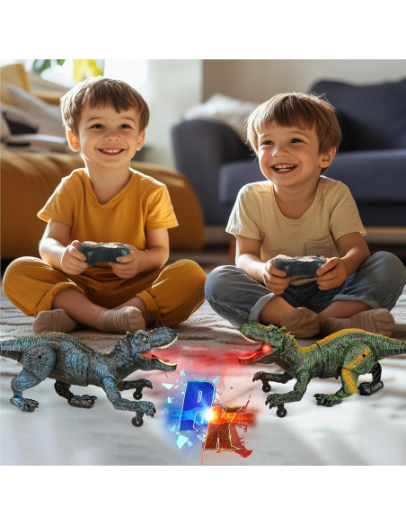 Dinosaurio Robot Control Remoto Flybakiz Azul 27.5cm