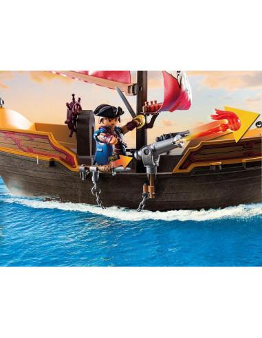 Barco Pirata Playmobil 71418 con 101 Accesorios