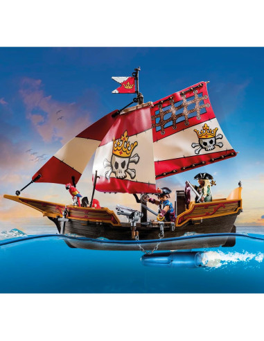 Barco Pirata Playmobil 71418 con 101 Accesorios