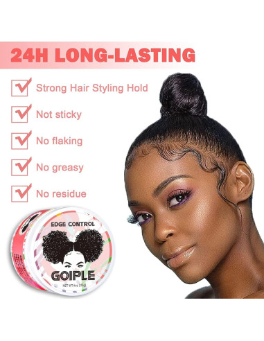 Cera Control de Bordes Goiple 150g + Accesorios para Cabello
