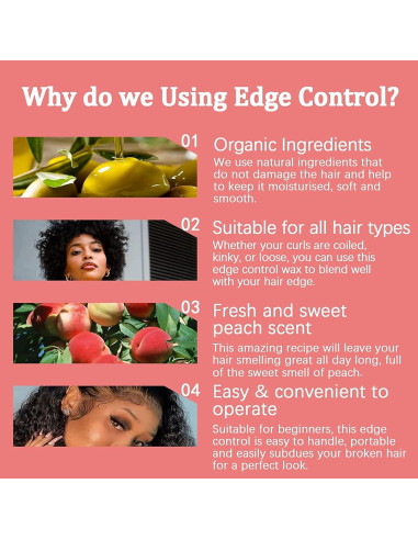 Cera Control de Bordes Goiple 150g + Accesorios para Cabello