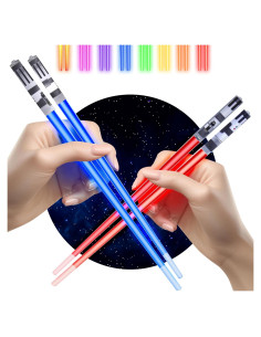 Palillos de Luz ChopSabers Puntas Heladas LED 2 PARES