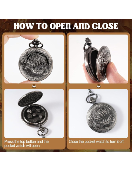 Juego de Dados D&D Banloga 7PCS Metal con Estuche Dragón