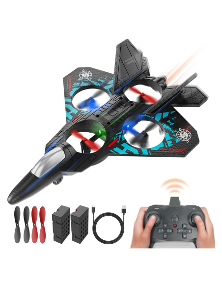 Dron BEZGAR RC Azul con Giroscopio y Luz LED