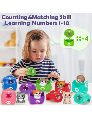 Juguetes de Aprendizaje Aigybobo Gato 20 Piezas Educativos