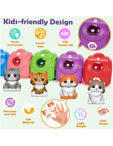 Juguetes de Aprendizaje Aigybobo Gato 20 Piezas Educativos