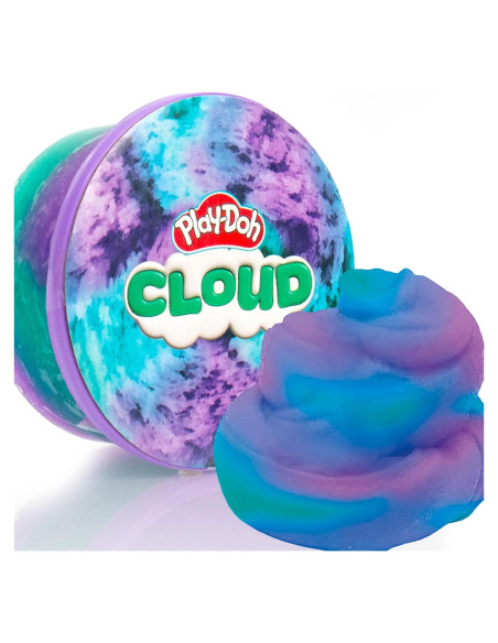 Play-Doh Nube 170g Púrpura Verde Azulado Aroma Frambuesa