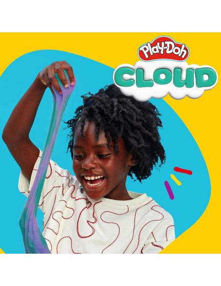 Play-Doh Nube 170g Púrpura Verde Azulado Aroma Frambuesa
