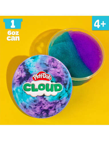 Play-Doh Nube 170g Púrpura Verde Azulado Aroma Frambuesa