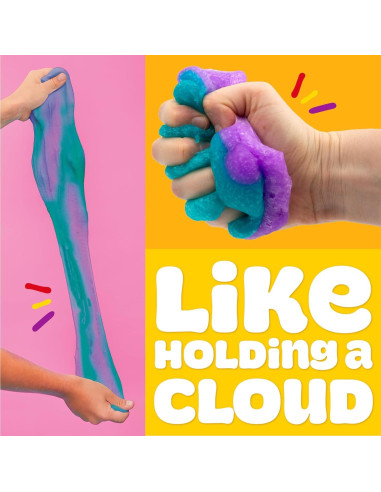 Play-Doh Nube 170g Púrpura Verde Azulado Aroma Frambuesa