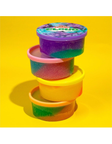 Play-Doh Nube 170g Púrpura Verde Azulado Aroma Frambuesa