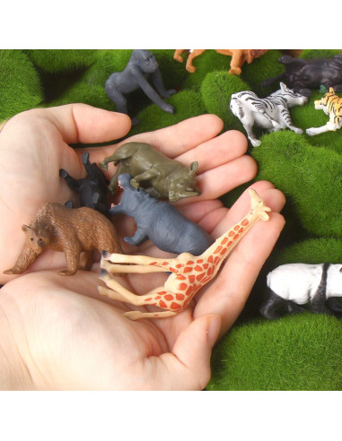 Figuras de Animales Salvajes LOMIMOS 12 Piezas Educativas