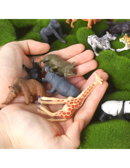 Figuras de Animales Salvajes LOMIMOS 12 Piezas Educativas Figuras de Animales Salvajes LOMIMOS 12 Piezas Educativas