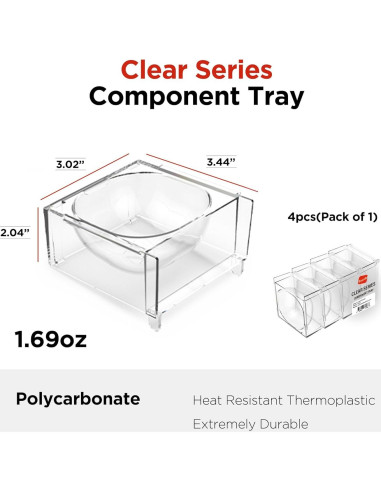 Bandejas de Juego de Mesa BoardM 4 Piezas Conectables