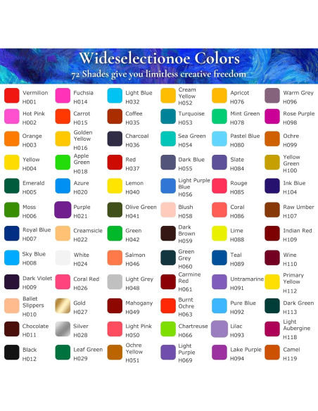 Lápices de Colores iBayam 72 Colores Multicolor para Adultos