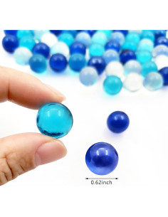 120 Canicas de Vidrio Redondas Zalaxt 0.63 kg Decoración Acuario 2