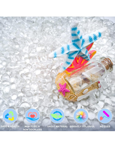 Grava Clara 1.36 kg Keedolla para Acuario y Decoración