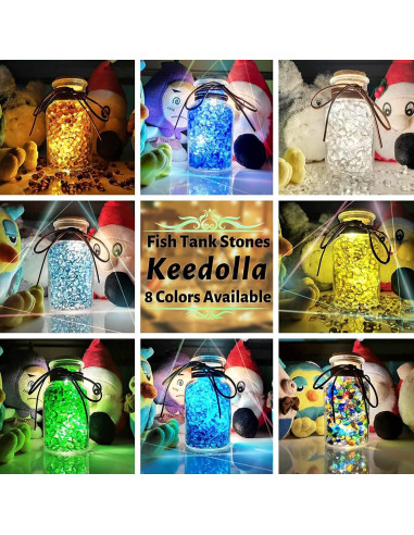 Grava Clara 1.36 kg Keedolla para Acuario y Decoración