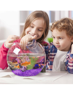 Grava para Acuario Keedolla 427g Bolas de Vidrio Púrpura 2