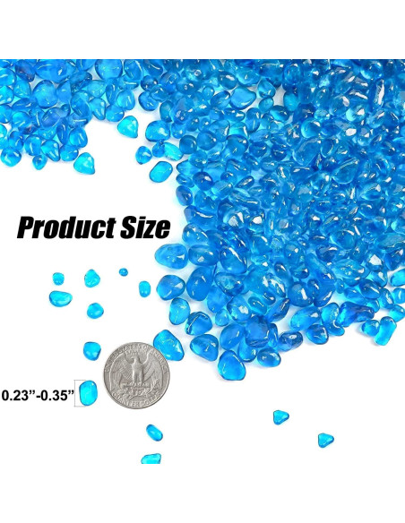 Grava Azul para Acuario Keedolla 1.42 kg Piedras Decorativas