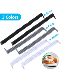 Cordones Elásticos Curly WILLBOND 12 Pares 120 cm Sin Nudos 2