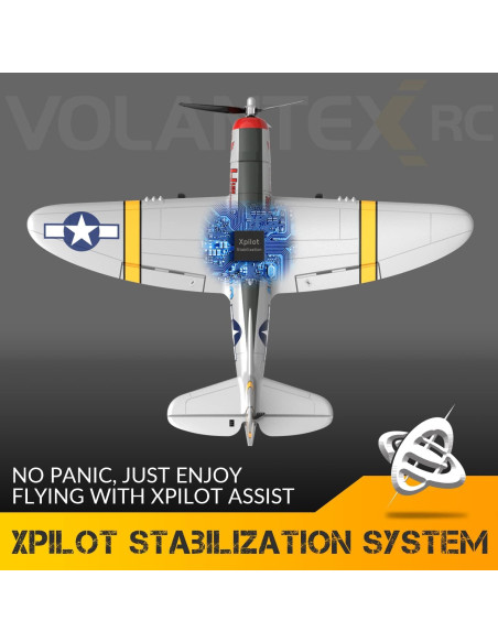 Avión RC VOLANTEXRC P-47 Thunderbolt 2.4GHz para Principiantes