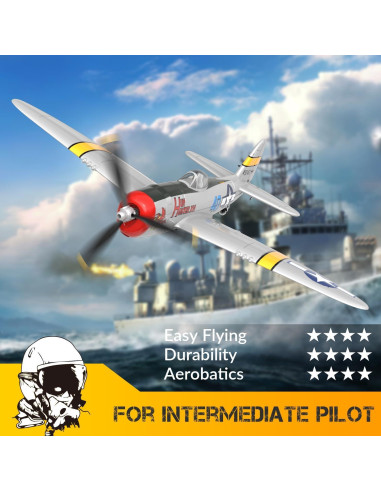 Avión RC VOLANTEXRC P-47 Thunderbolt 2.4GHz para Principiantes