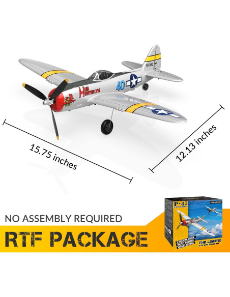 Avión RC VOLANTEXRC P-47 Thunderbolt 2.4GHz para Principiantes