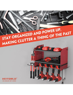Organizador de Herramientas Veitorld Montaje en Pared 3 Capas 2