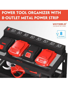 Organizador de Herramientas Veitorld con Estación de Carga 3 Capas 2