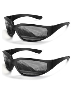 Gafas de Motocicleta Jeemeele 2 Pares Polarizadas UV400